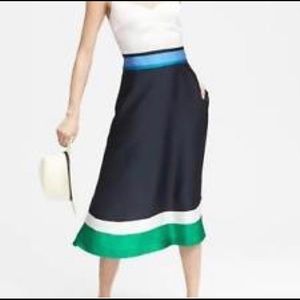 Banana republic color block midi dress